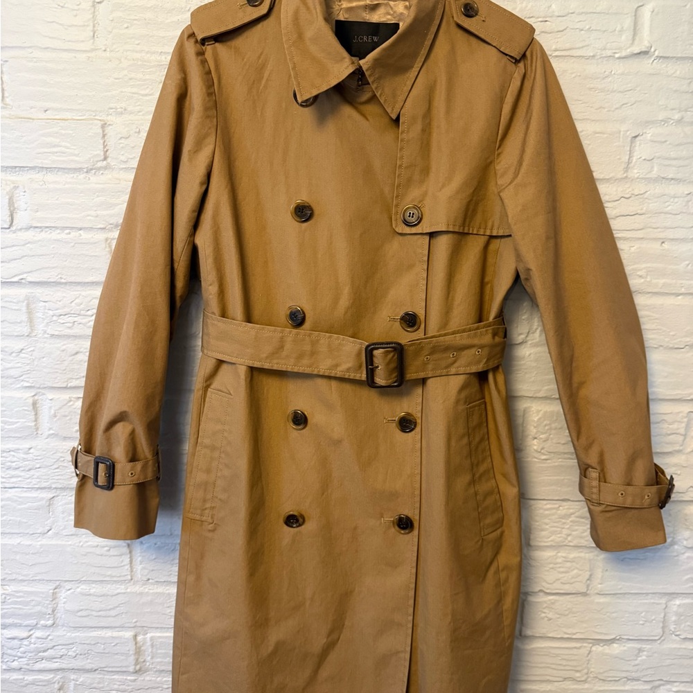J. Crew Classic Camel Trench Coat